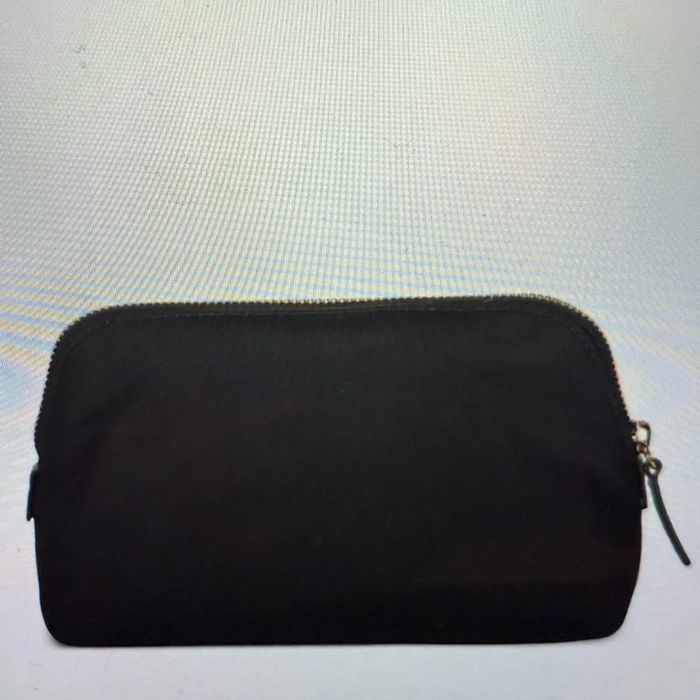 Versace Black Cosmetic Pouch with Gold Medusa
